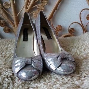 Steve Madden Silver Heels